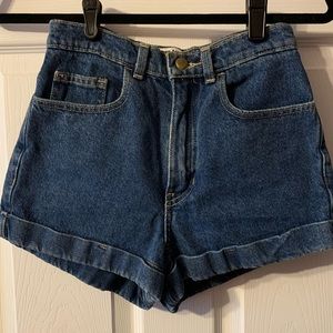 American Apparel jean shorts